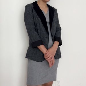 BCX grey and black blazer